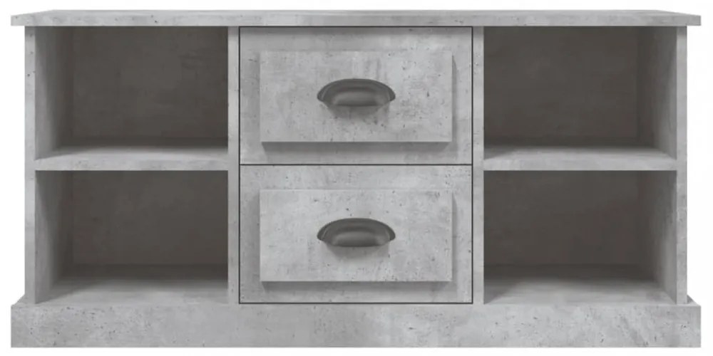 betonszürke szerelt fa TV-szekrény 99,5 x 35,5 x 48 cm