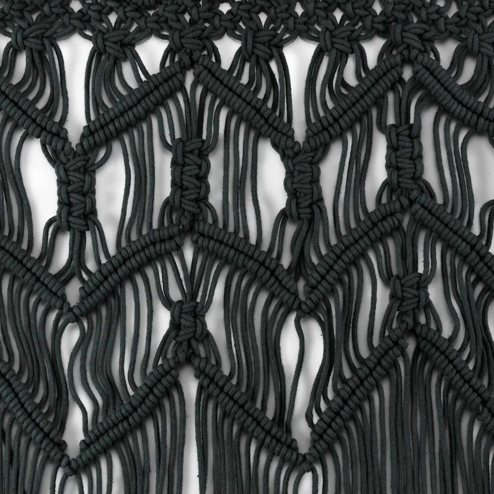 Fekete függöny ajtóra 90x200 cm Macarena – douceur d'intérieur