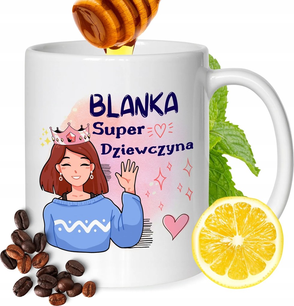 Bögre Blanka Barátnőknek Ajándék Nyomtatott Fehér 330ml