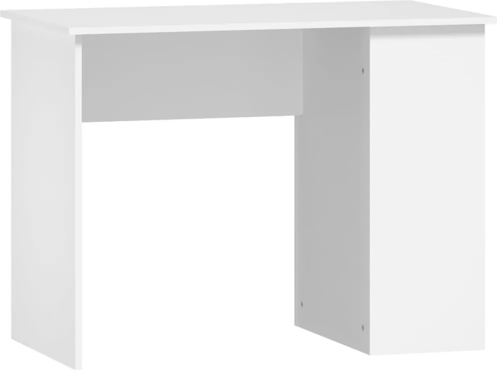 vidaXL fehér szerelt fa íróasztal 100x55x75 cm