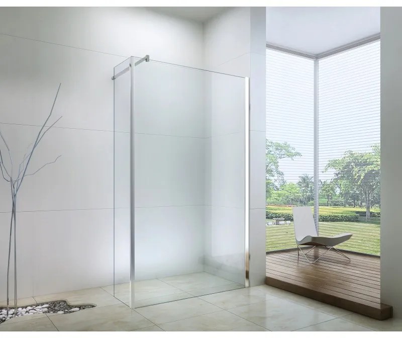 Mexen zuhanyparaván WALK-IN, 100 + 30 cm, 850-100-000-01-00-30