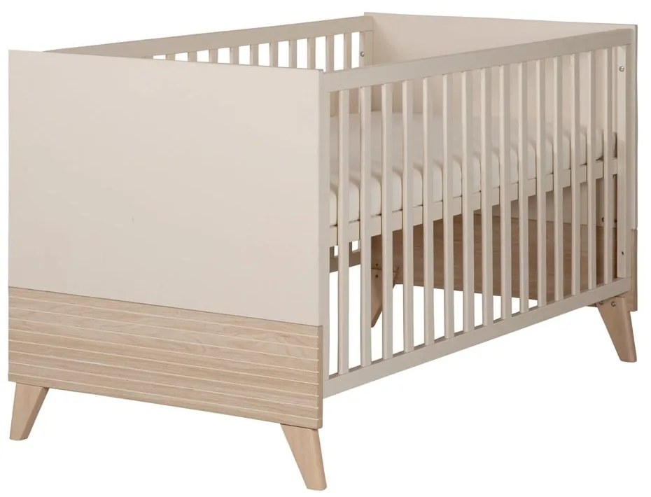 Bézs babaágy állítható magassággal 70x140 cm Sidney – Roba