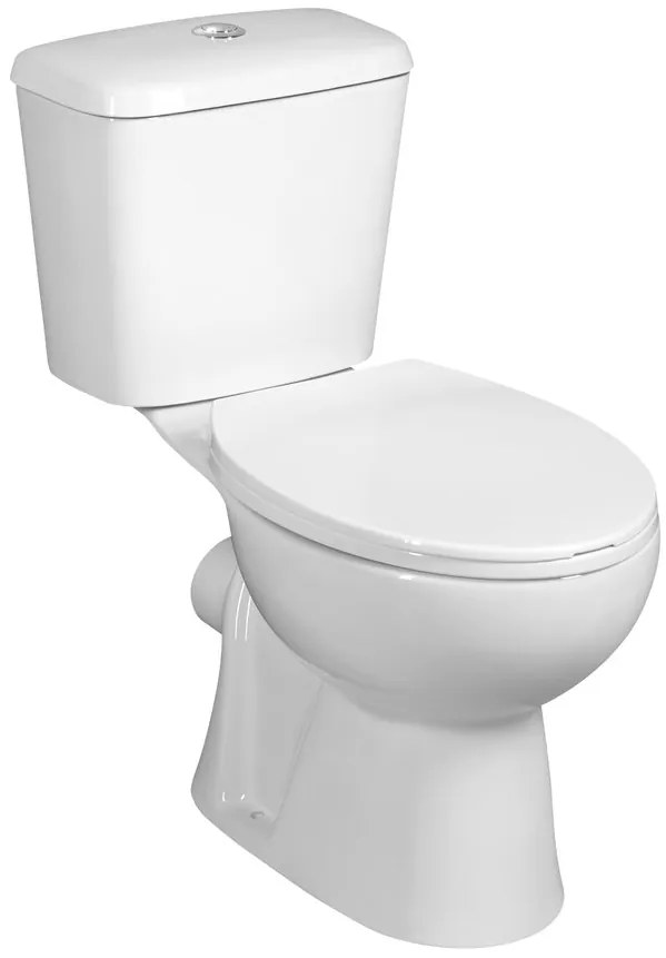 Aqualine Aqualine, JOSE WC kombi, kétgombos 3/6l, hátsó hulladék, fehér, PS8812