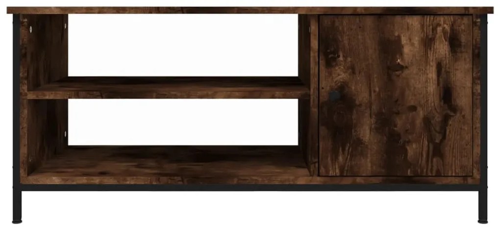 füstös tölgy színű szerelt fa TV-szekrény 100 x 40 x 45 cm