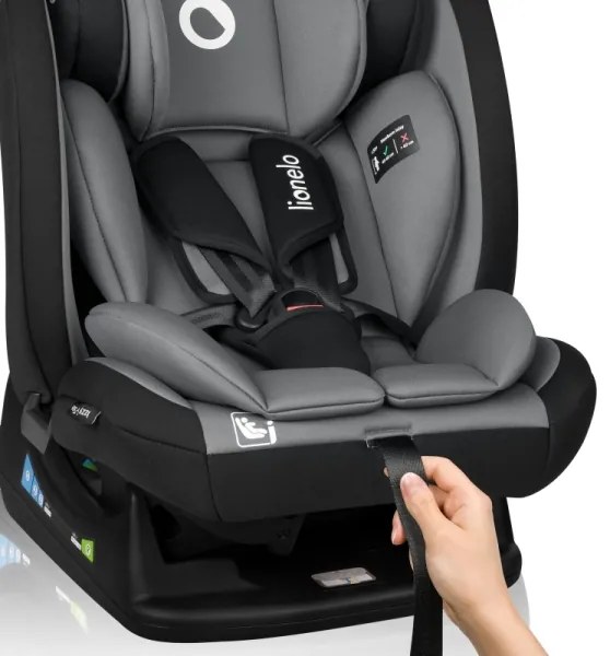 Lionelo - IZZY i-Size autósülés 40-150 cm fekete-szürke