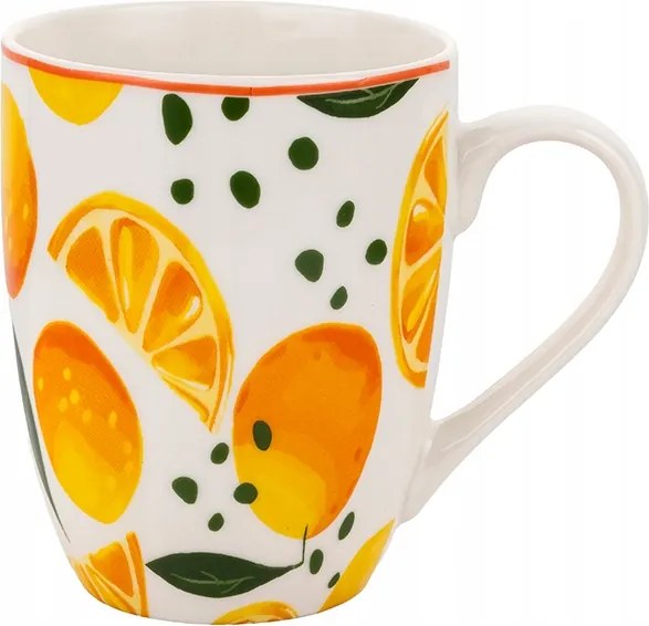 Porcelán bögre 340ml tavaszi narancs Oranssi Florina