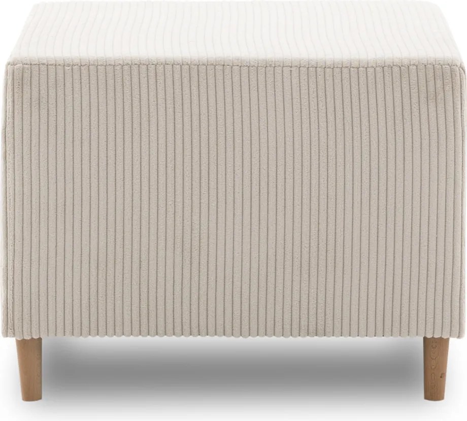 Fireze puff, kordbársony, bézs