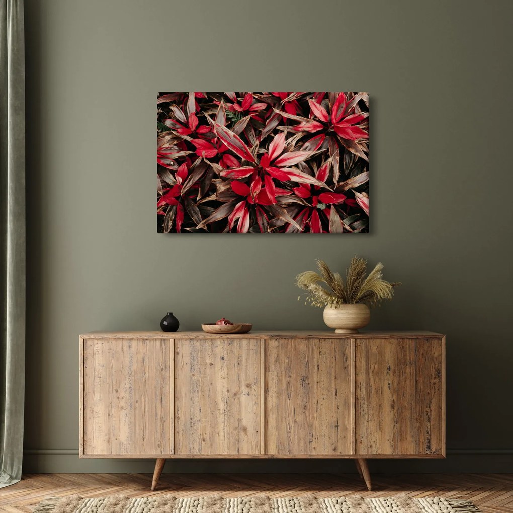 Piros szirmok képe (90x60 cm)