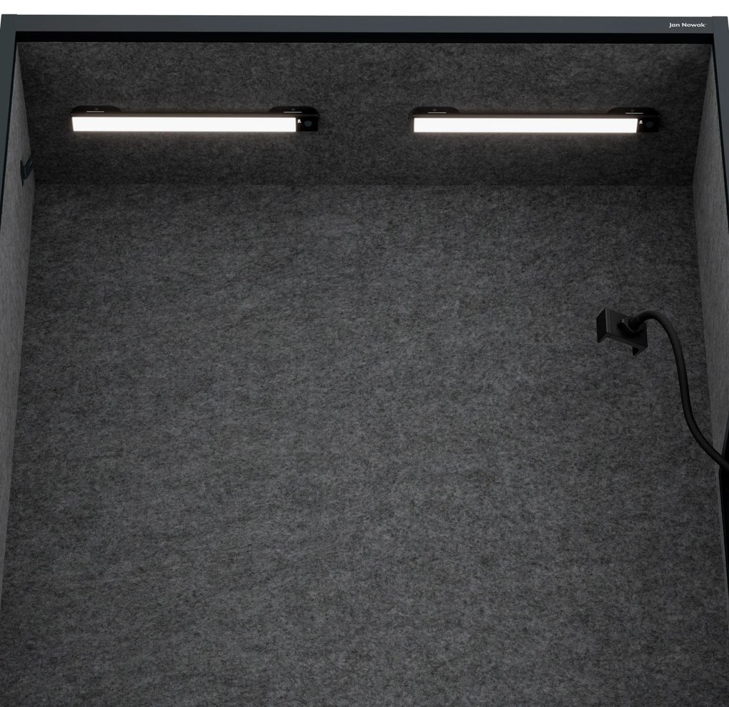 Sally 1150mm korpus Antracytowy - siedzisko Ciemnoszary