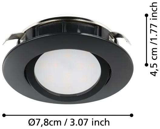 Eglo 900749 - KÉSZLET 3x LED Dimmelhető beépíthető lámpa PINEDA LED/5,5W/230V