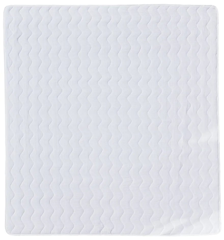 Fehér muszlin steppelt ágytakaró 210x240 cm Plain Muslin – Butter Kings