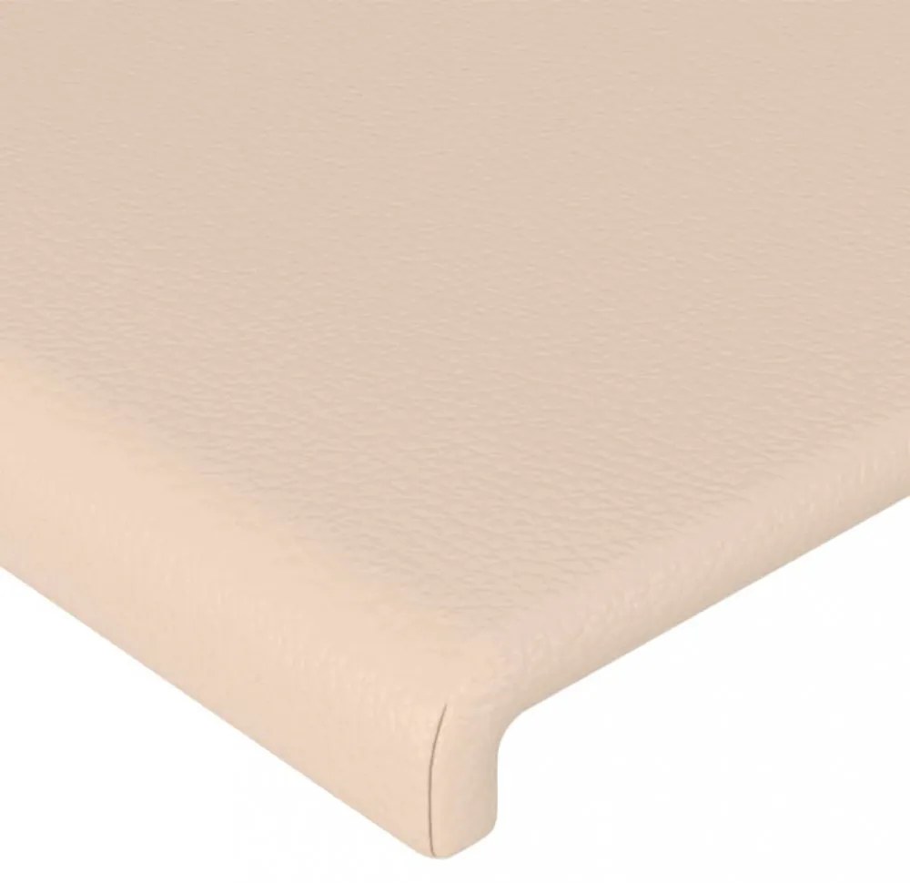 4 db cappuccino színű műbőr fejtámla 100 x 5 x 78/88 cm