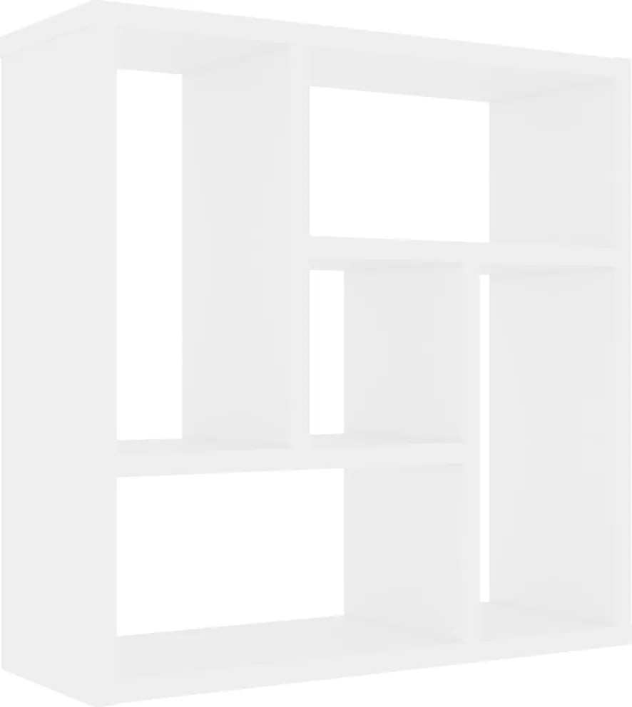 vidaXL fehér szerelt fa fali polc 45,1 x 16 x 45,1 cm