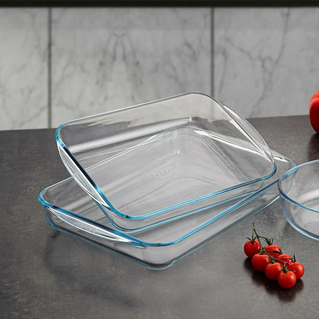 Pyrex üveg sütőtál 3,7 l, 40 x 27 x 6 cm, M