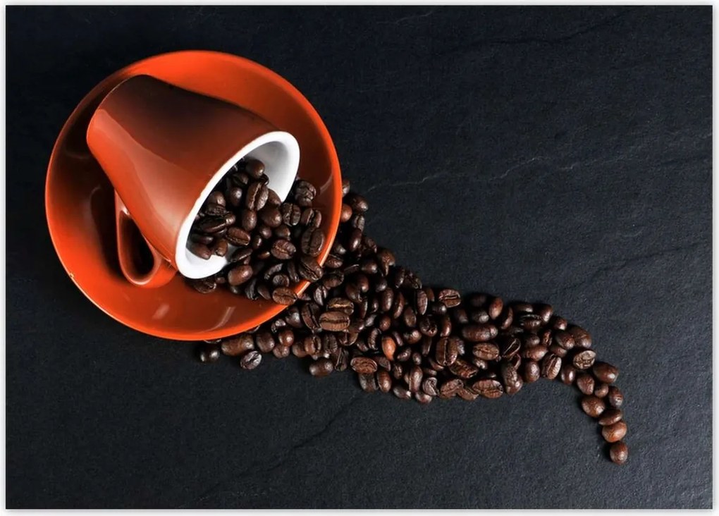 Poszterek 70x50 Csésze és kávébab