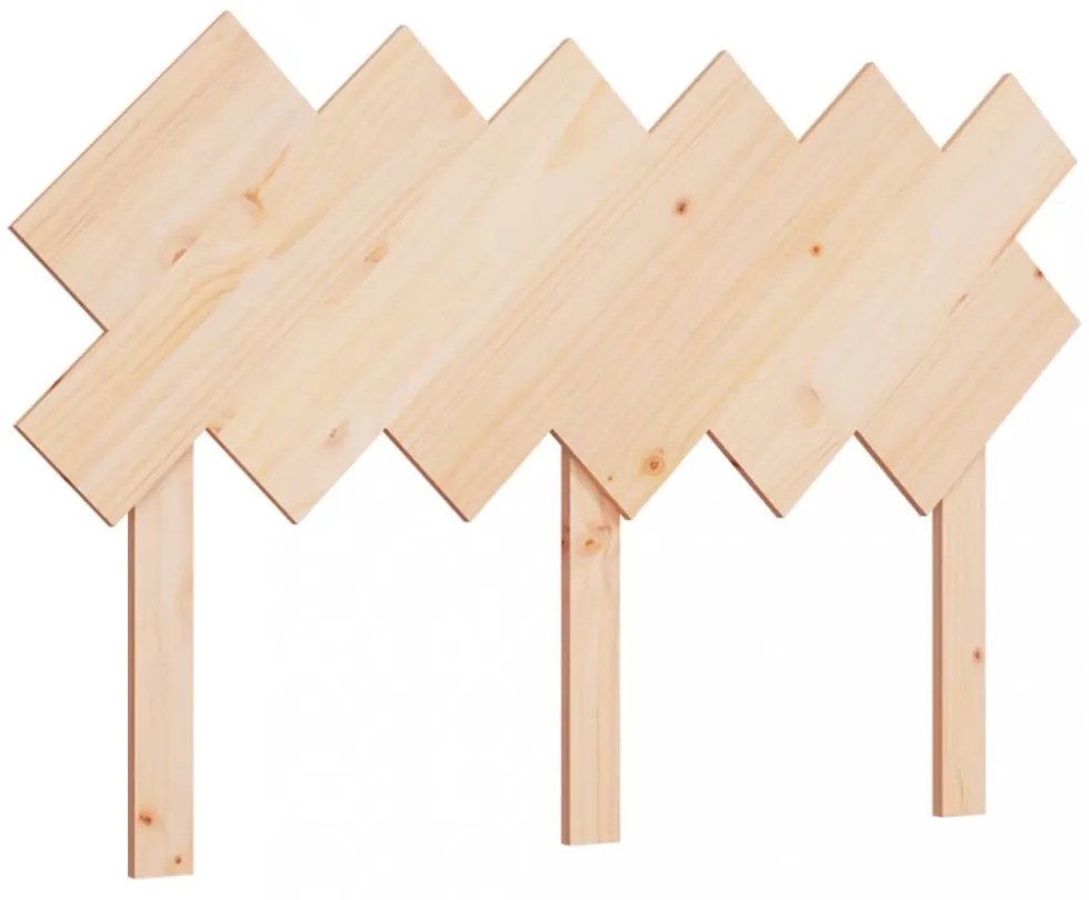 tömör fenyőfa ágyfejtámla 132x3x81 cm