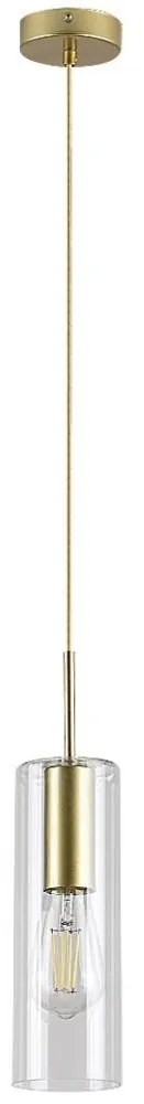 Rabalux 72050 - Csillár zsinóron ESTA 1xE27/40W/230V átlátszó/arany