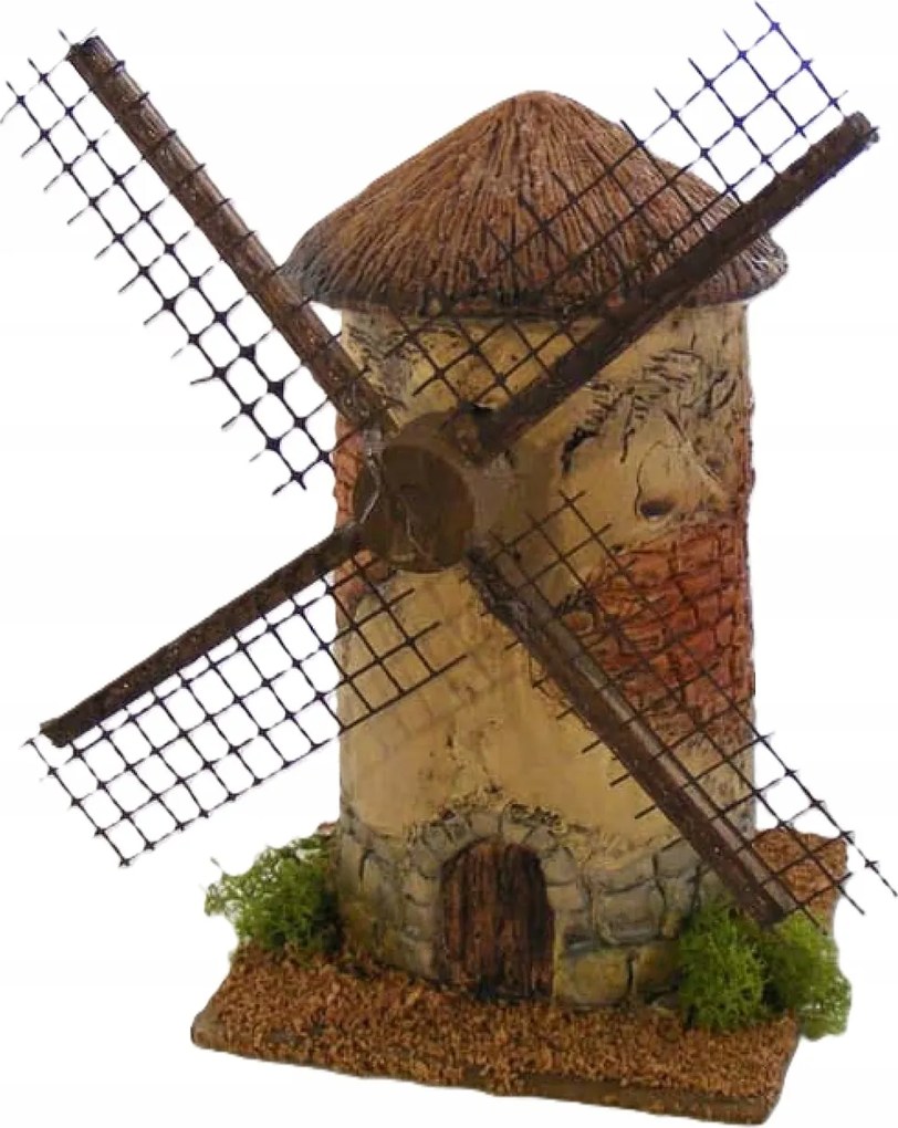 Karácsonyi Betlehem Dekoráció Karácsonyi Mozgó Malom 19CM Magas