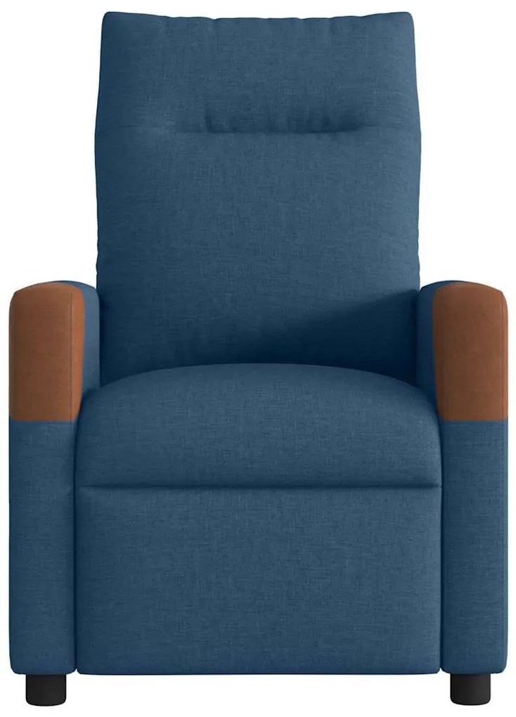 kék szövet dönthető fotel