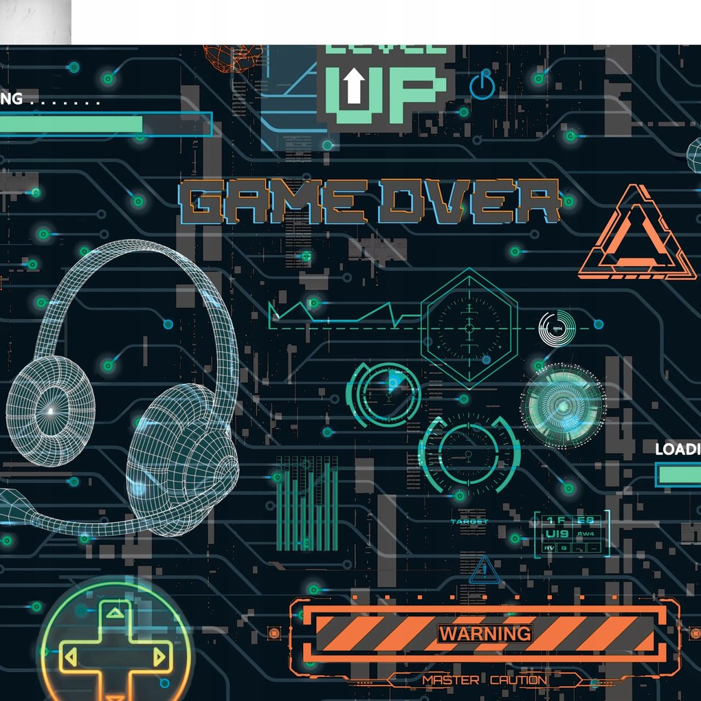 Ifjúsági -"Gaming" Tapéta Game OVER...-Ugepa