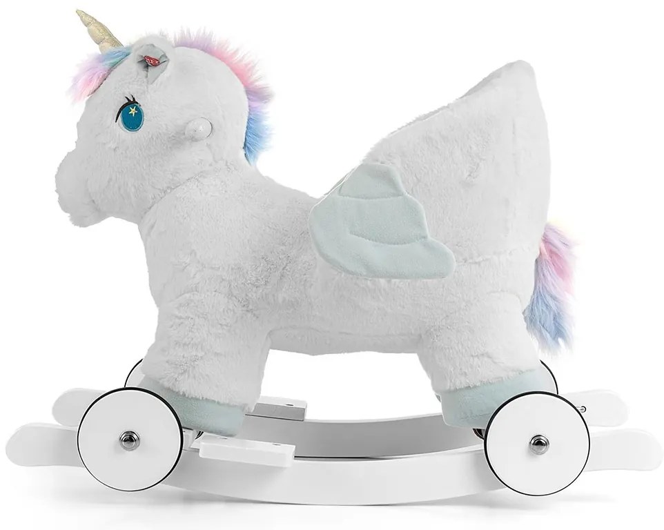 Ringató hinaló dallammal és kerekekkel Milly Mally Polly Unikornis