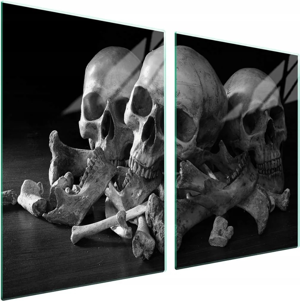 7in1 Üveg védőlap tűzhelyhez 2x45x52 Koponya