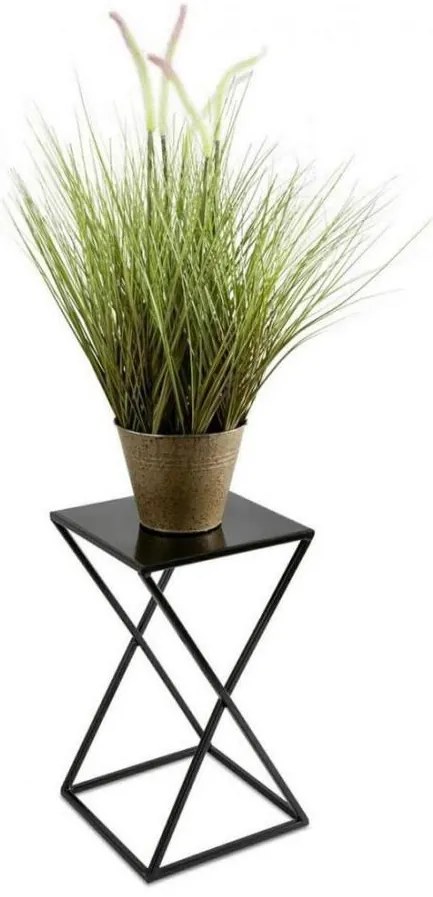 Virágállvány 40x24 cm fekete