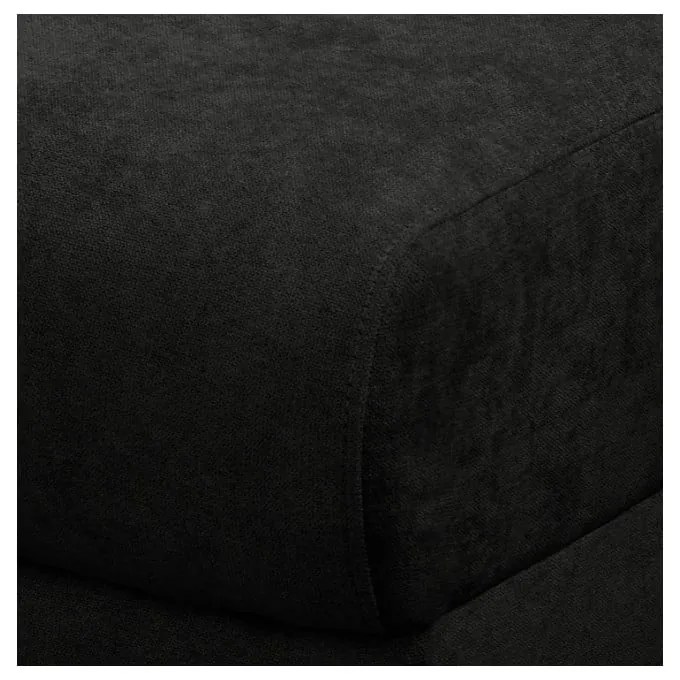 Fekete sarokkanapé (bal oldali) Beata – Ropez