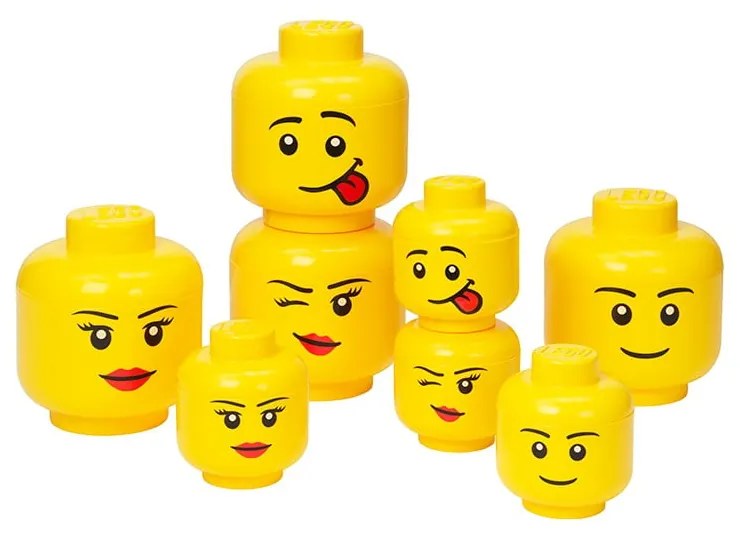 Girl minifigura fej tároló, ⌀ 16,3 cm - LEGO®