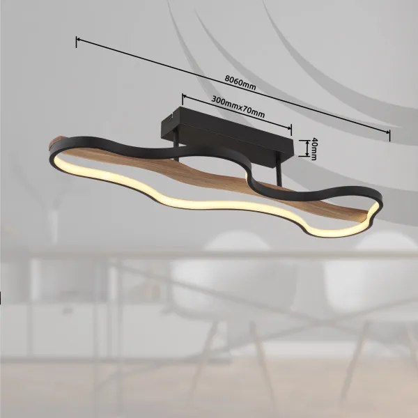 Globo 67181D - LED Felületre szerelhető csillár BEZZY LED/30W/230V