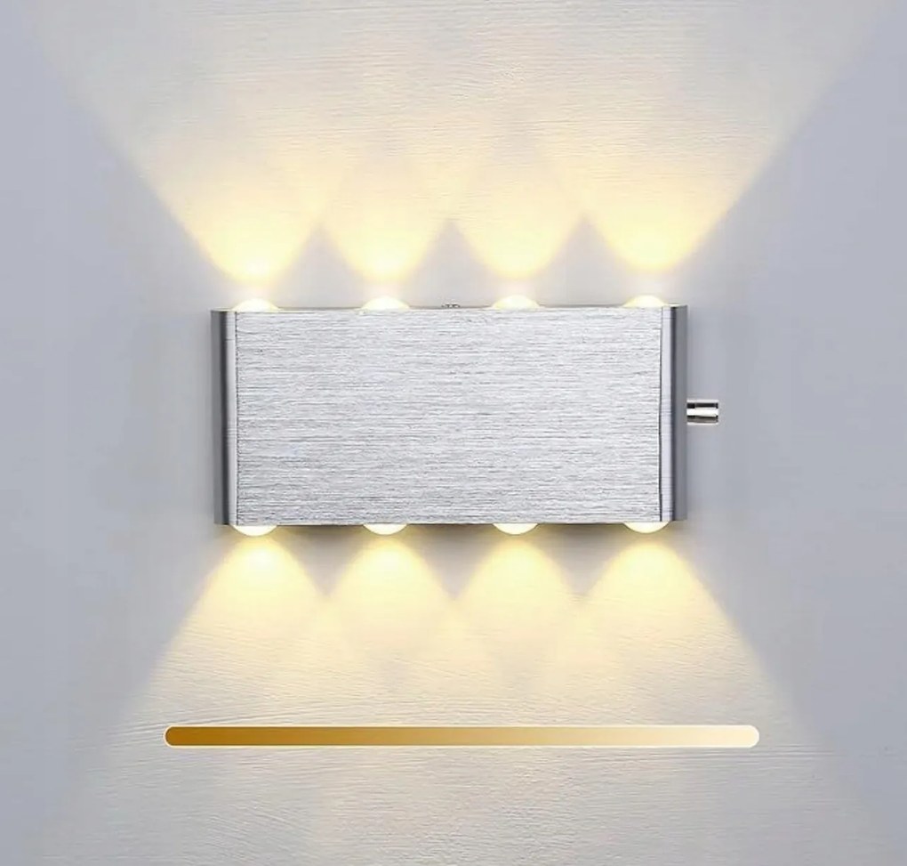 LED-es fali lámpa – Modern fali lámpa meleg fehér fénnyel