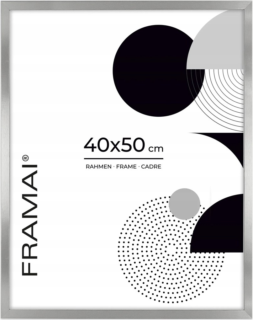 Ezüst képkeret Hen S 40x50 cm