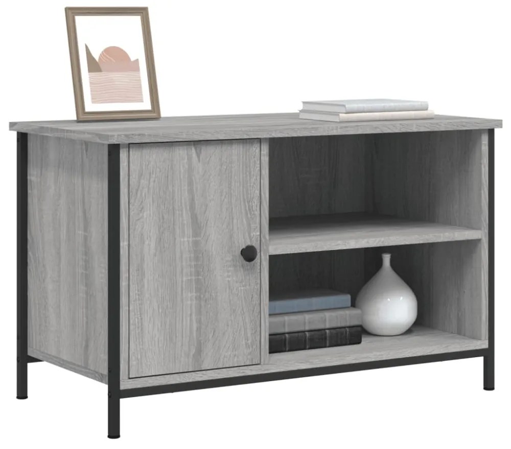 vidaXL szürke sonoma színű szerelt fa TV-szekrény 80x40x50 cm