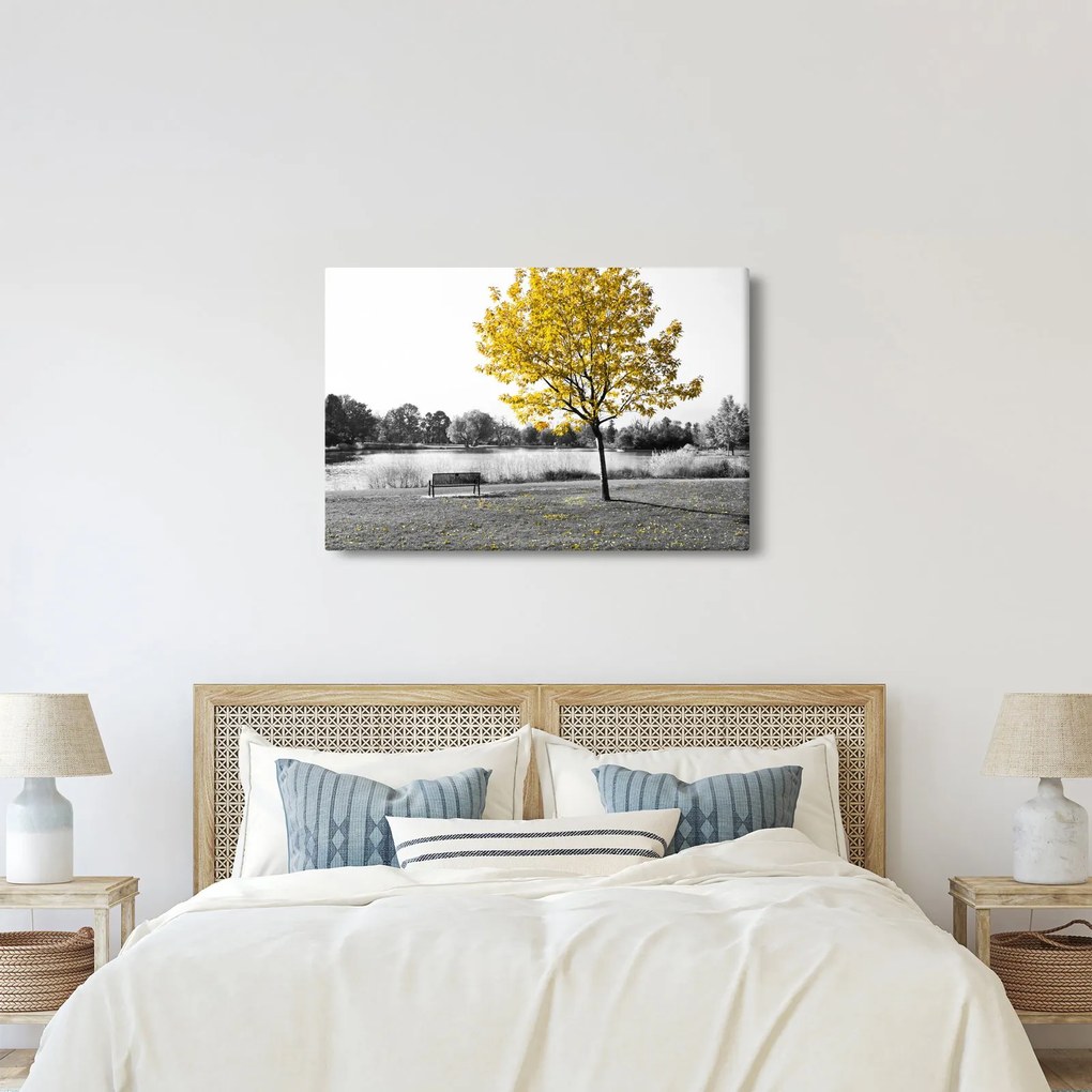 Kép - Pihenés a parkban (90x60 cm)