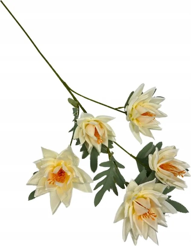 Dália ág 72 cm krémszínű