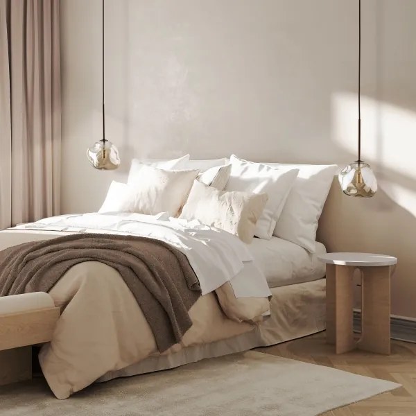 Brilagi - Kábeles függeszték VULCANO 1xG9/8W/230V átm. 15 cm bronz/füstös bézs