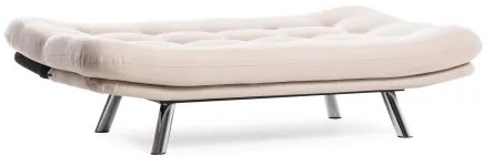 Kétszemélyes kihúzható BAKU kanapé, krémszínű