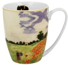 Porcelán bögre 360ml dobozban Monet Pipacsmező
