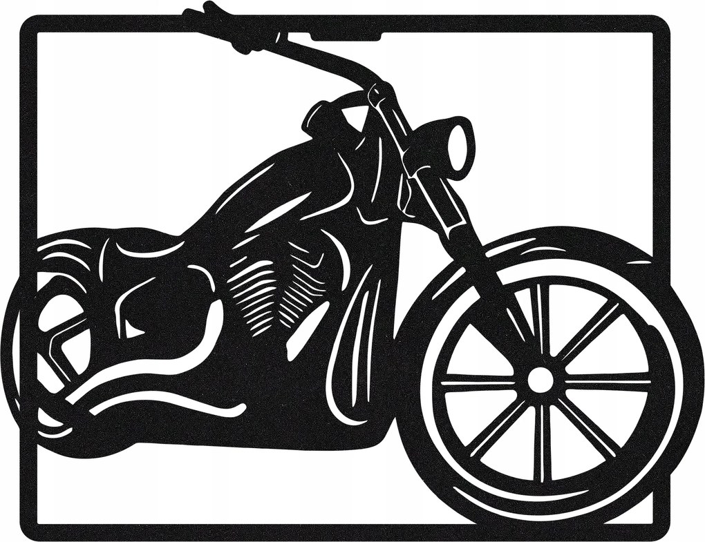 Fali Dekoráció Kép Áttört Motor Fekete Nagy