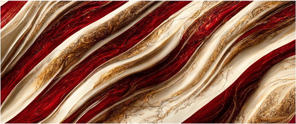 Kép - Arany - fehér textúra (120x50 cm)