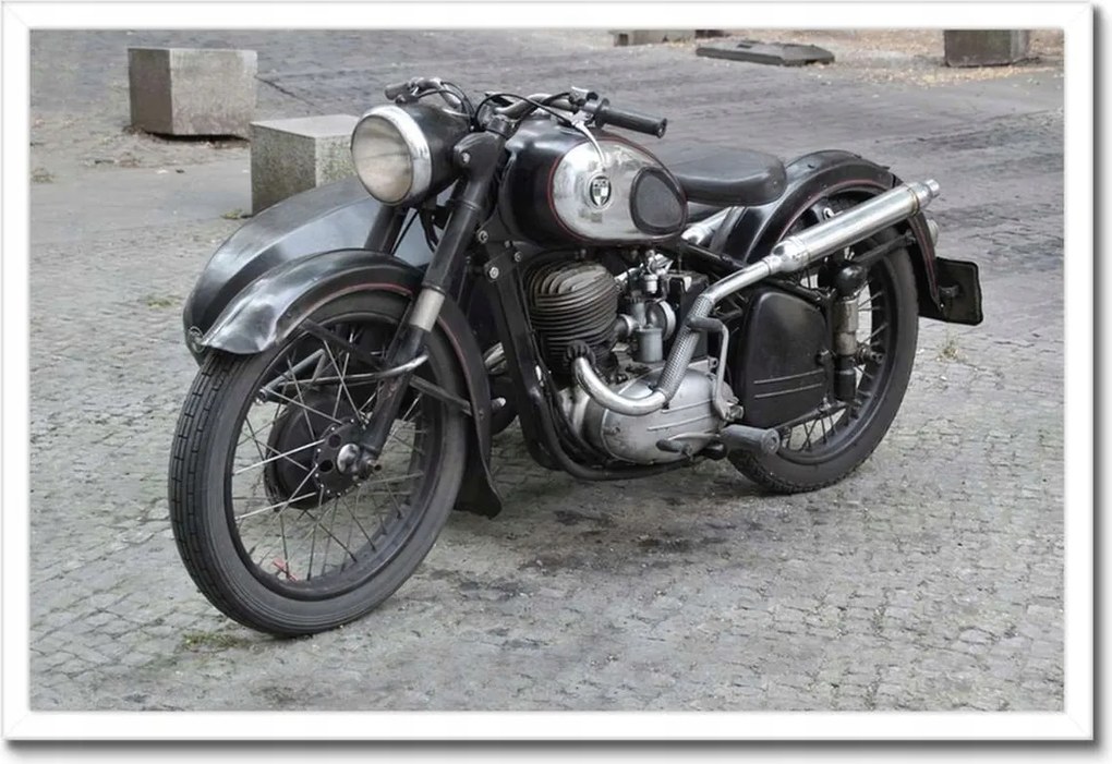 Poszterek keretben 60x40 Klasszikus motorkerékpár Motor