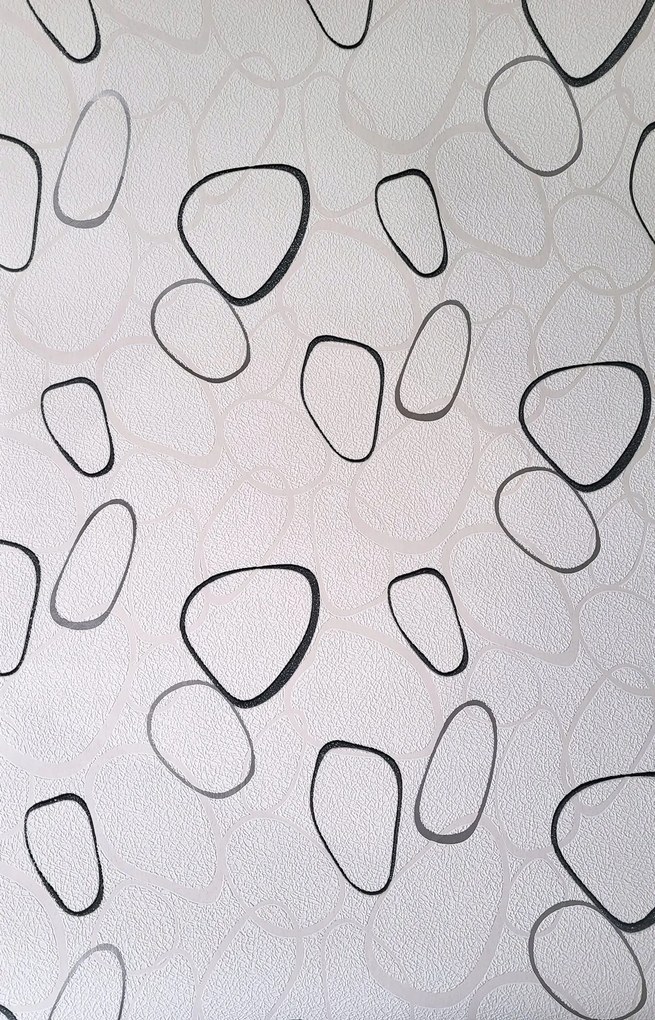 Fehér Tapéta Flizelin Dekoratív Minta Absztrakt Tapéta