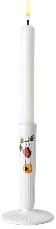 Hammershøi fehér karácsonyi kerámia gyertyatartó, magasság 16 cm - Kähler Design
