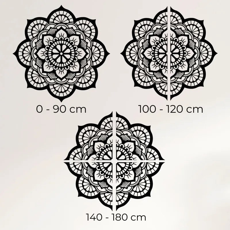 Faldekoráció mandala szimbolikával és lótuszvirággal | MYSTICA