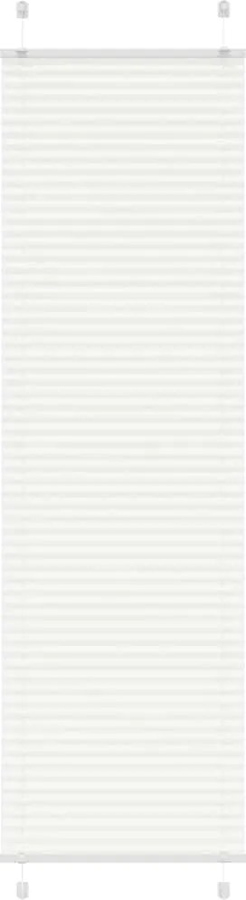 vidaXL pliszírozott redőny Fehér 65x200 cm szövetszélesség 64,4 cm
