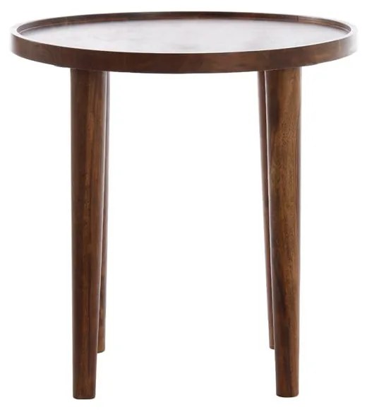 Akácfa kerek tárolóasztal ø 45 cm Qiano – Light & Living