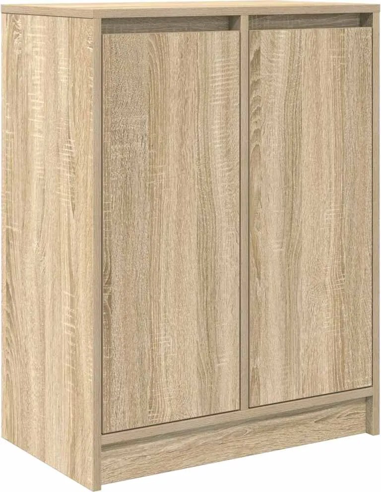 vidaXL sonoma tölgy színű szerelt fa tálalóasztal 57x34x76 cm