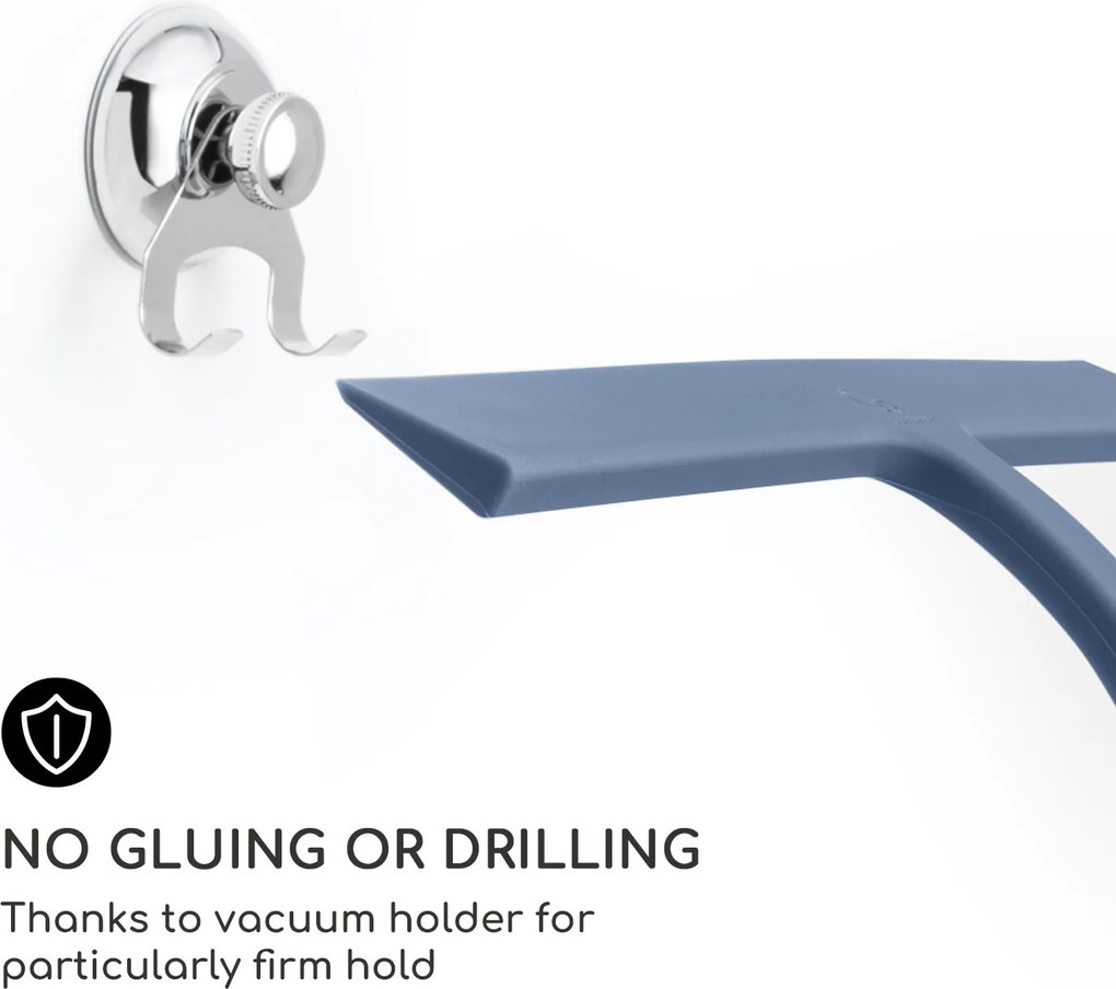 Gütewerk by blumfeldt Blaze, zuhanyzósarok törlő, 28 cm, szilikon borítás, rozsdamentes acél mag, modern design