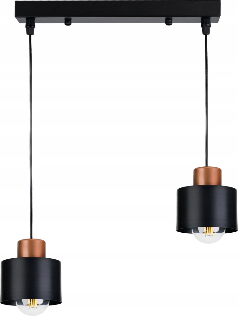 Mennyezeti függőlámpa Csillár Túlnyúlás Bögre Réz 2