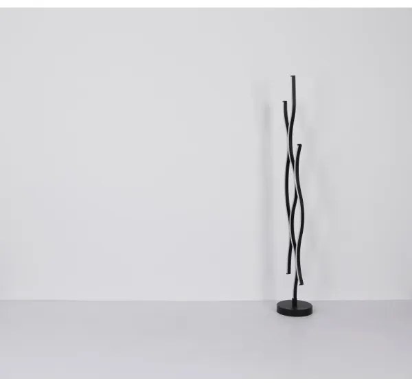 Globo 67206SW - LED Állólámpa GERONIMO LED/28W/230V 3000K fekete/arany